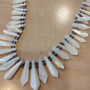 Hand Made Mother Of Pearl Dagger Necklace